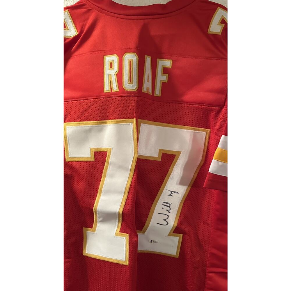 Willie Roaf Signed Chiefs Jersey HOF Autographed Beckett COA XL NFL KC